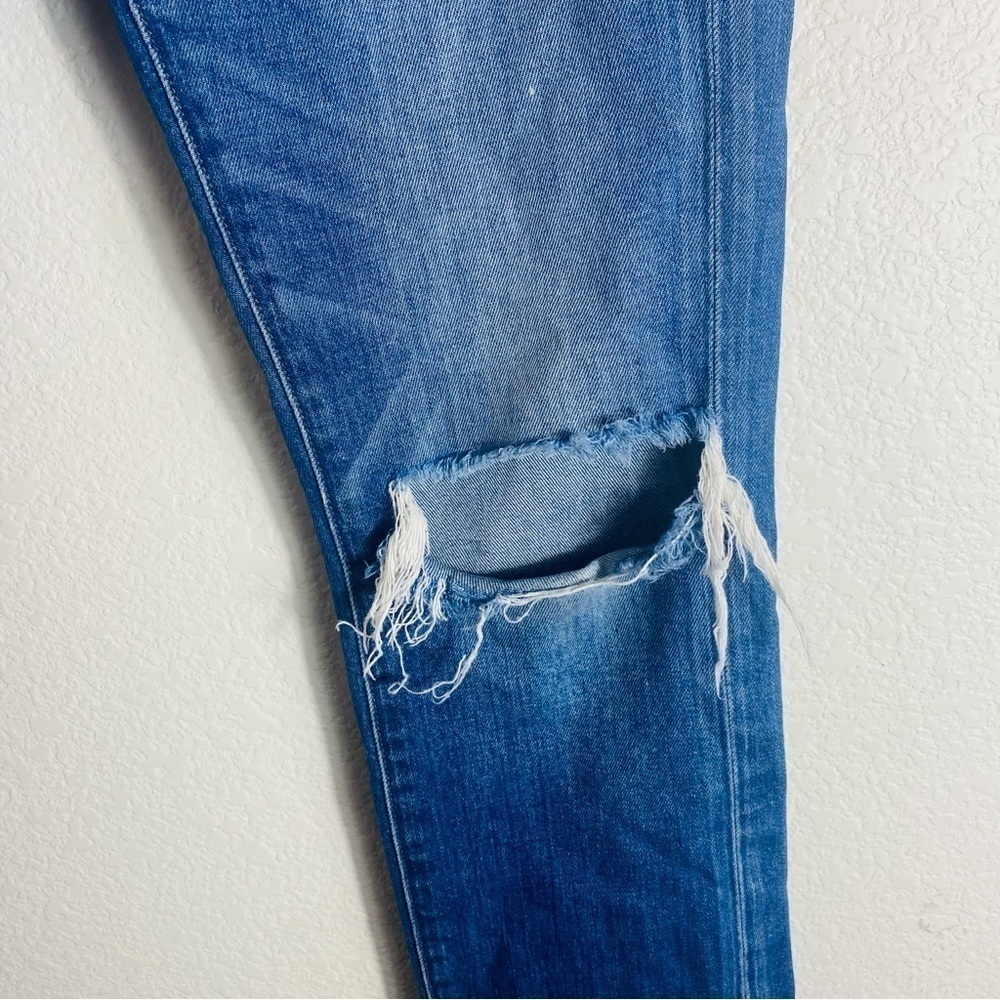 Madewell Blue Straight Ankle/Cropped Distressed Jeans  Size:26 - Picture 4 of 11